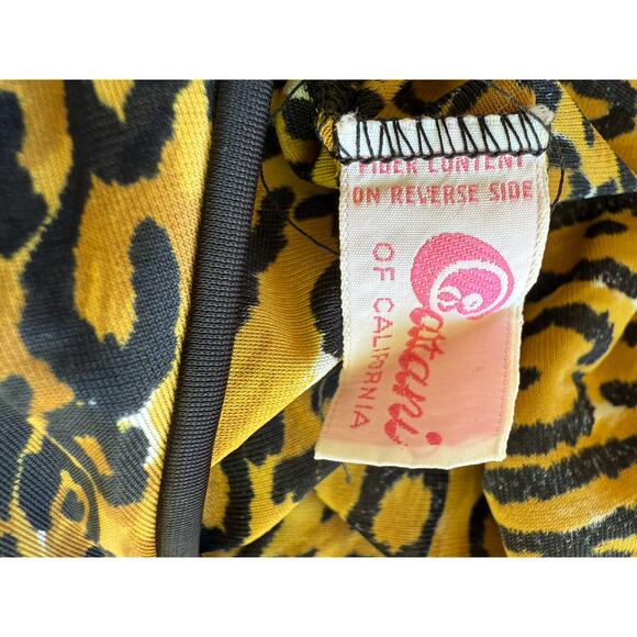 Cattani of California- Glamorous Leopard Print Kaftan - Small/Med - Picture 7 of 8